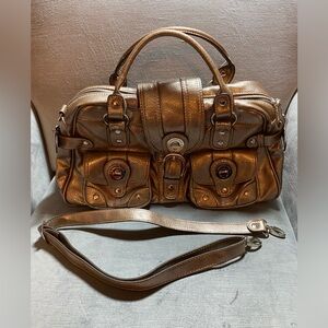 Metallic Brown and copper  Satchel- EUC